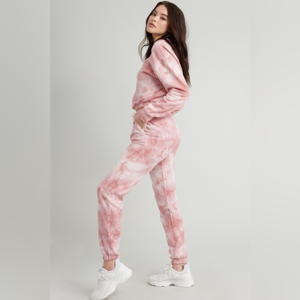 Garage pink tie dye sweatsuit - Picture 1 of 1